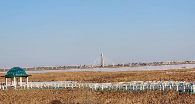 龙凤湿地自然保护中心内,当地政府为保护湿地一体化将原来穿行的公路