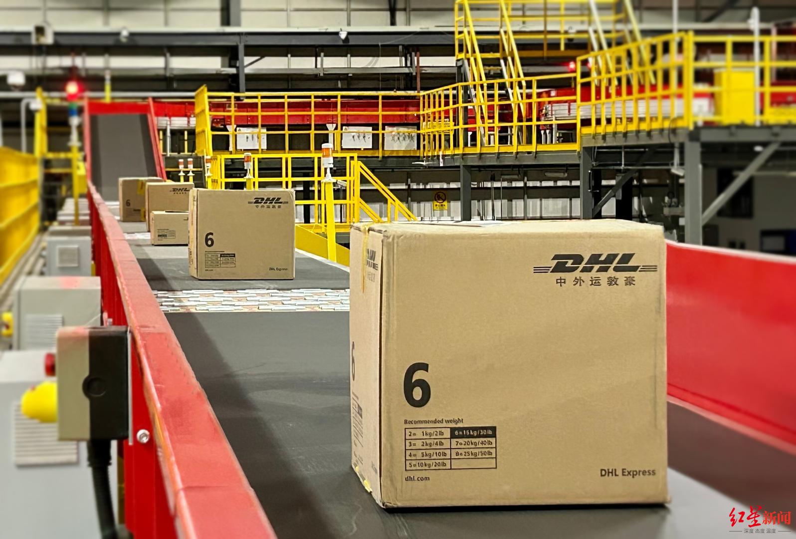 dhl快递流水线.图据dhl快递
