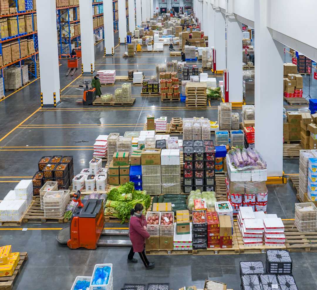大张食品产业园生鲜配送.宋会杰&nbsp; 摄