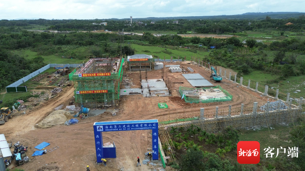 定安县雷鸣镇污水处理项目施工现场.施工方供图