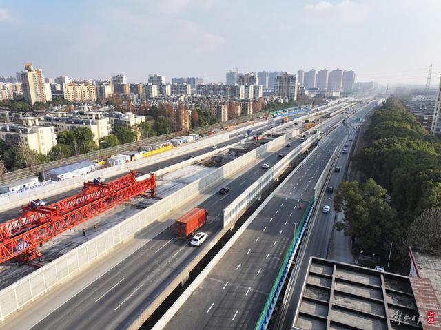 s4入城段抬升工程西幅保通道路后天启用,打通东西向交通断头路|高速