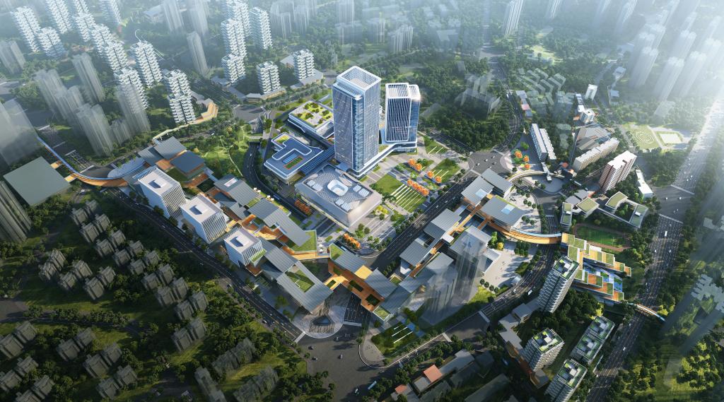 江北区长安三工厂旧城改造项目效果图.重庆市住房城乡建委供图