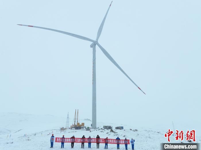 图为四子王旗100万千瓦风储项目。内蒙古能源集团供图
