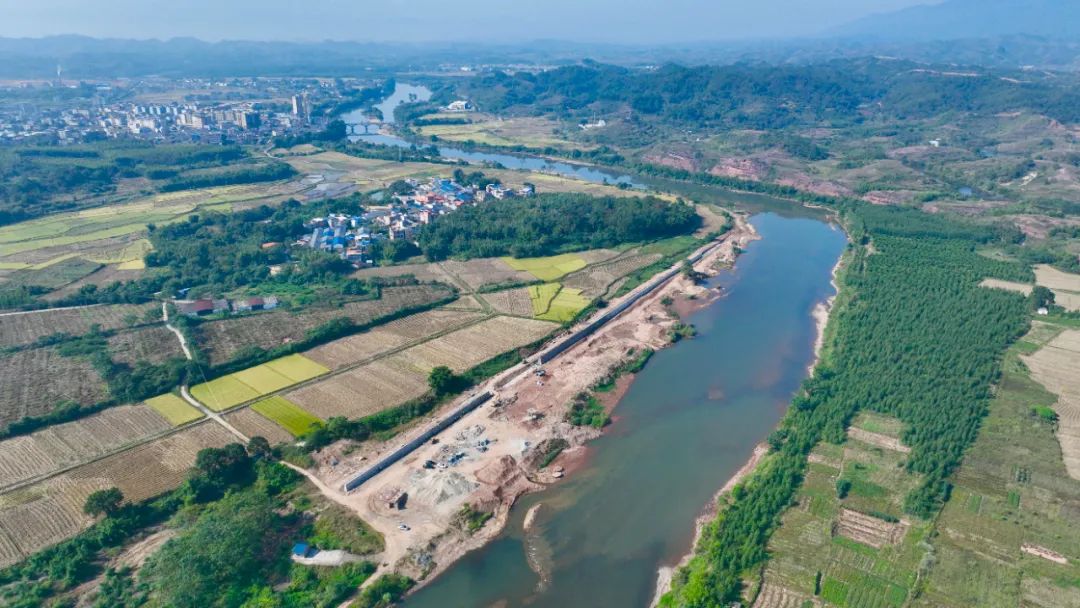 韶关北江水系河段治理工程(浈水始兴县段).图源:始兴发布