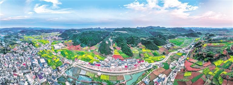 平坝区乐平镇大屯村美丽如画. (安顺市乡村振兴局供图)