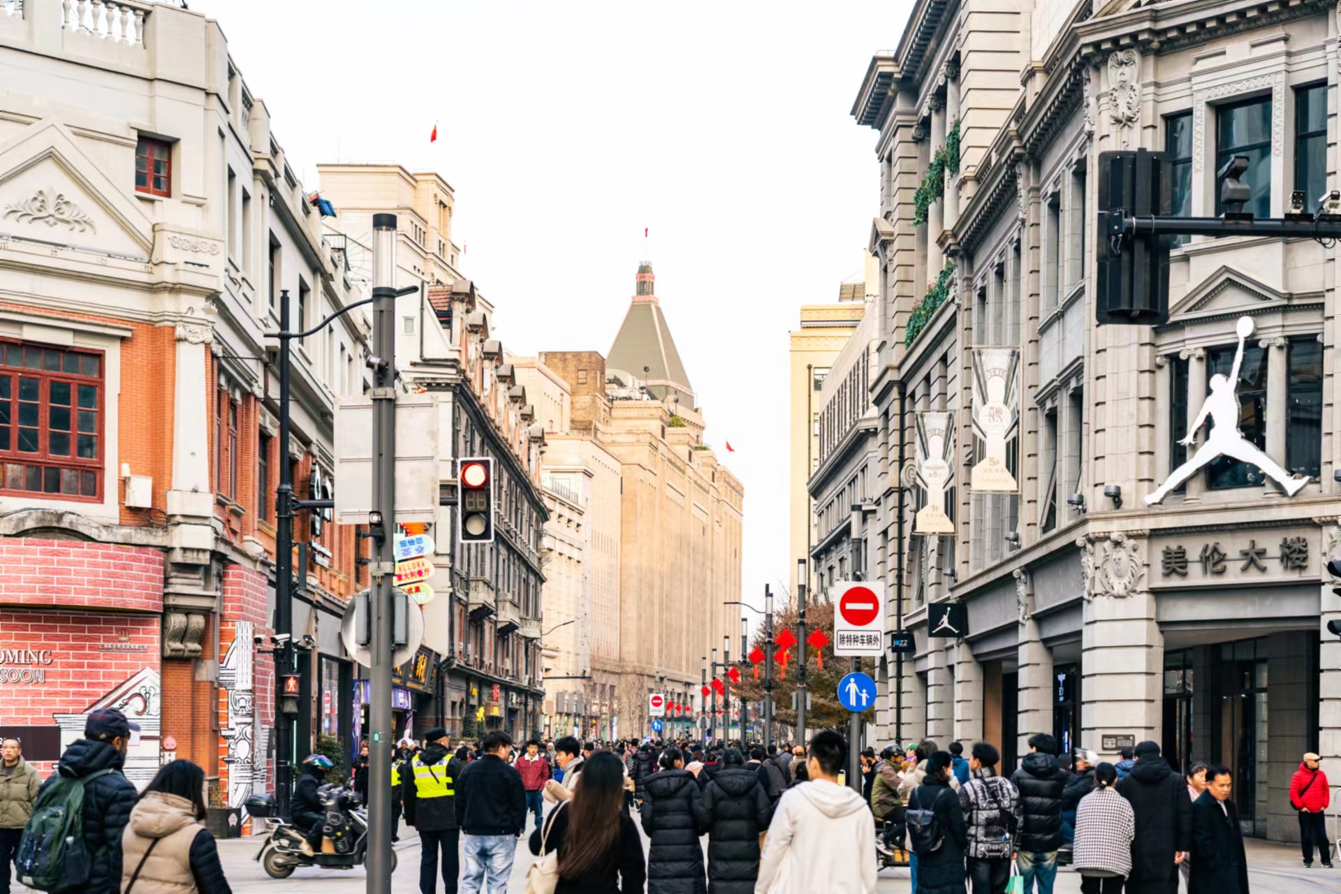 南京路步行街街景图片图片