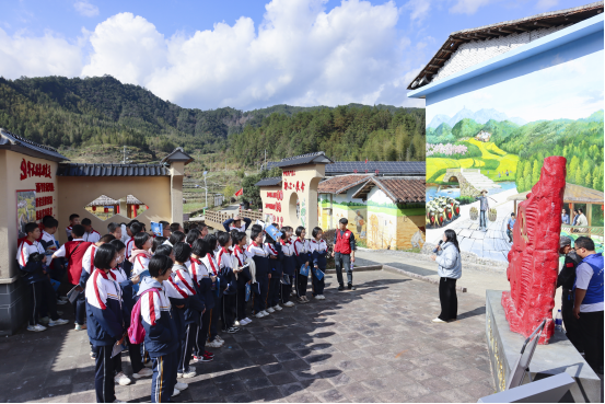 岭下村开展红色教育(泰宁县新桥乡人民政府供图)