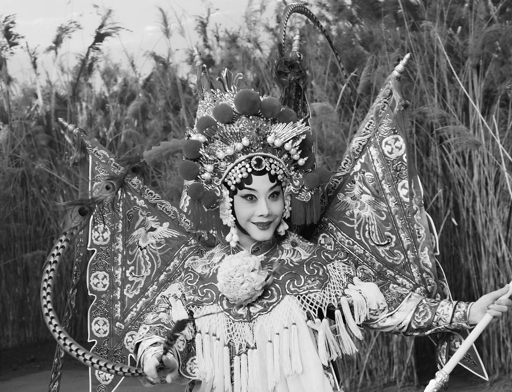 董圆圆在京剧电影《安国夫人》中饰演梁红玉