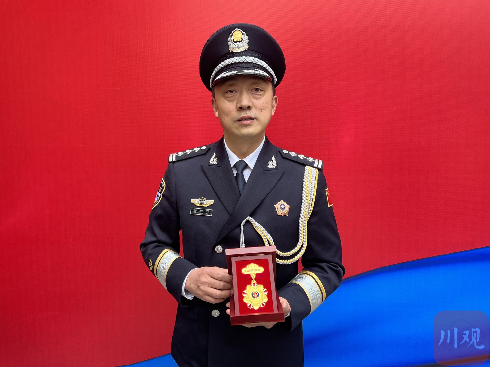 邑州监狱教育改造科一级警长曾胜辉.范芮菱摄