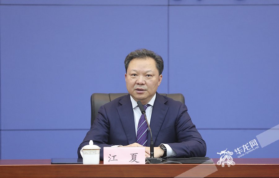 市水利局局长江夏介绍相关情况.华龙网首席记者 李文科 摄