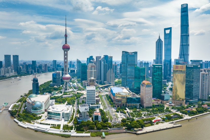 浦东陆家嘴鸟瞰图数据显示,上海各区地区生产总值增长好于预期,各区