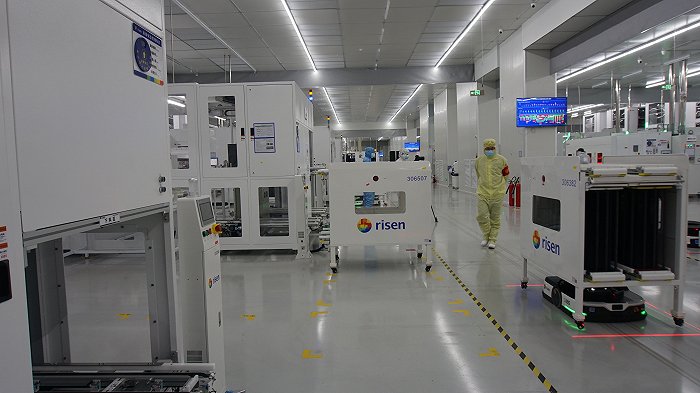 东方日升滁州电池工厂内景 图片来源:腾讯云