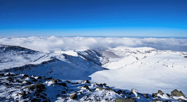 长白山冬景蔚为壮观。素材来源：《精彩吉林 相约世界》宣传片