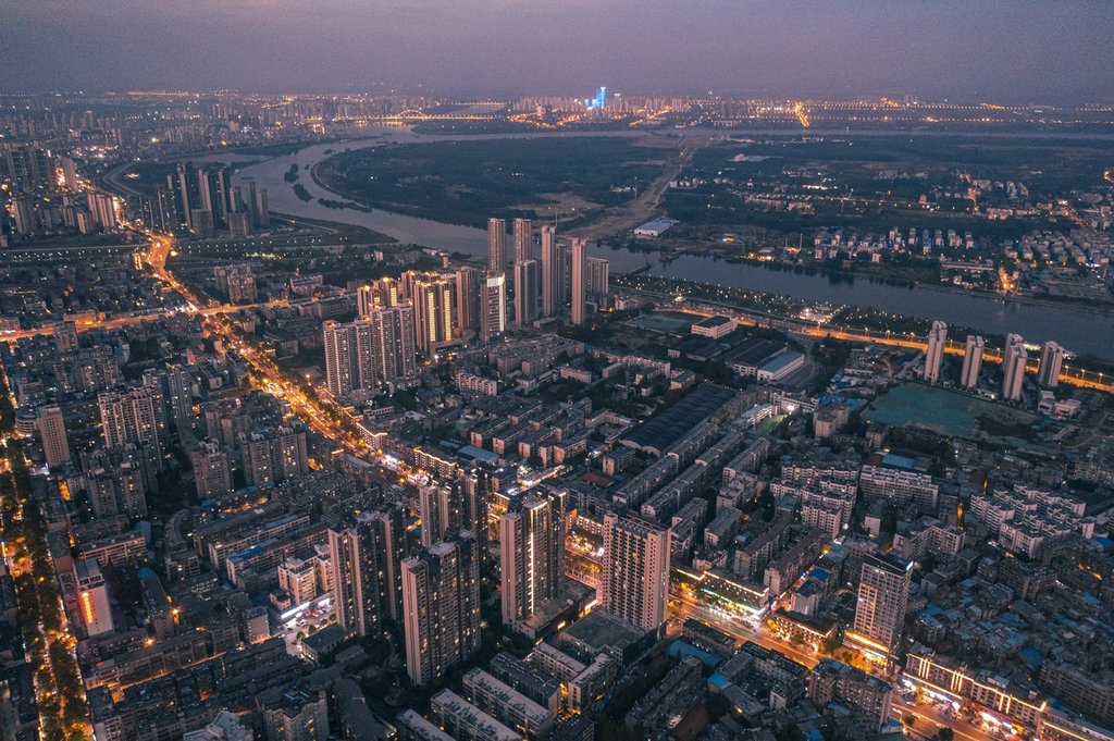 襄阳城市夜景 ic 资料图