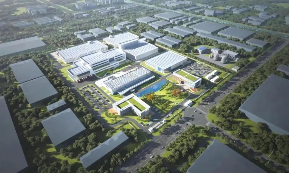 中国首个药厂"美德纳中国研发生产总部"效果图(上海市莘庄工业区供图)