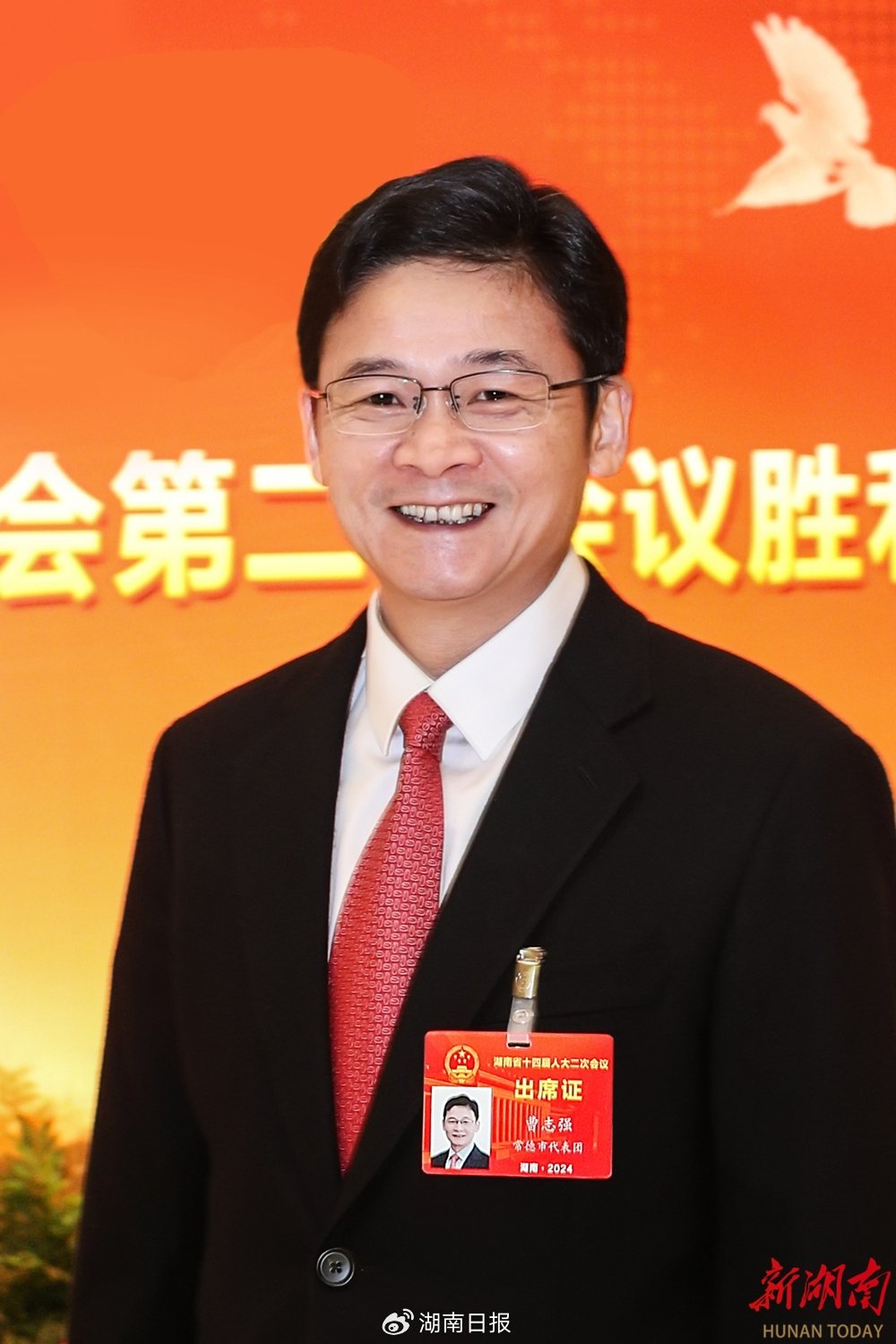 (省人大代表,常德市委书记曹志强. 湖南日报全媒体记者 罗新国 摄)