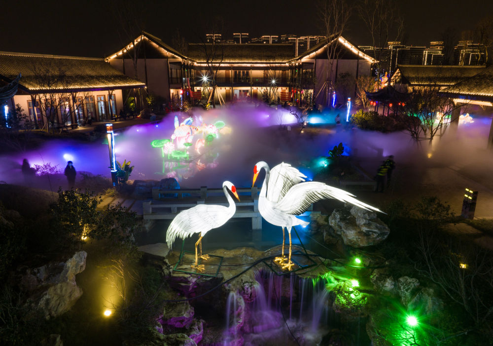 东安湖夜景图片图片