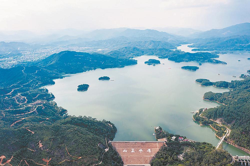 福建向金门供水工程水源地山美水库航拍图本版图片均为2023年拍摄