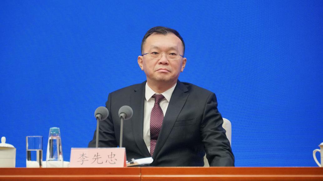 财政部国库司司长李先忠 &nbsp;澎湃新闻记者 周頔 摄