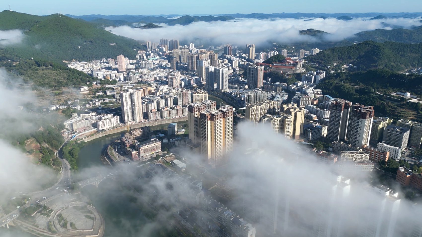 盐亭县城市风景