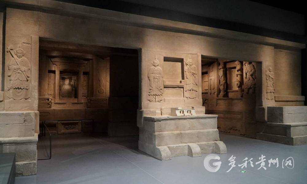 体现宋代石刻艺术之美的"遵义杨粲墓"墓室复原