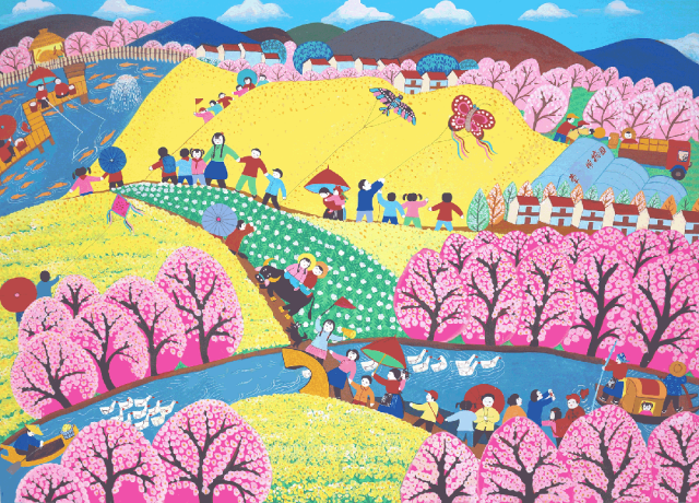 《社会主义新农村》农民画 上海市