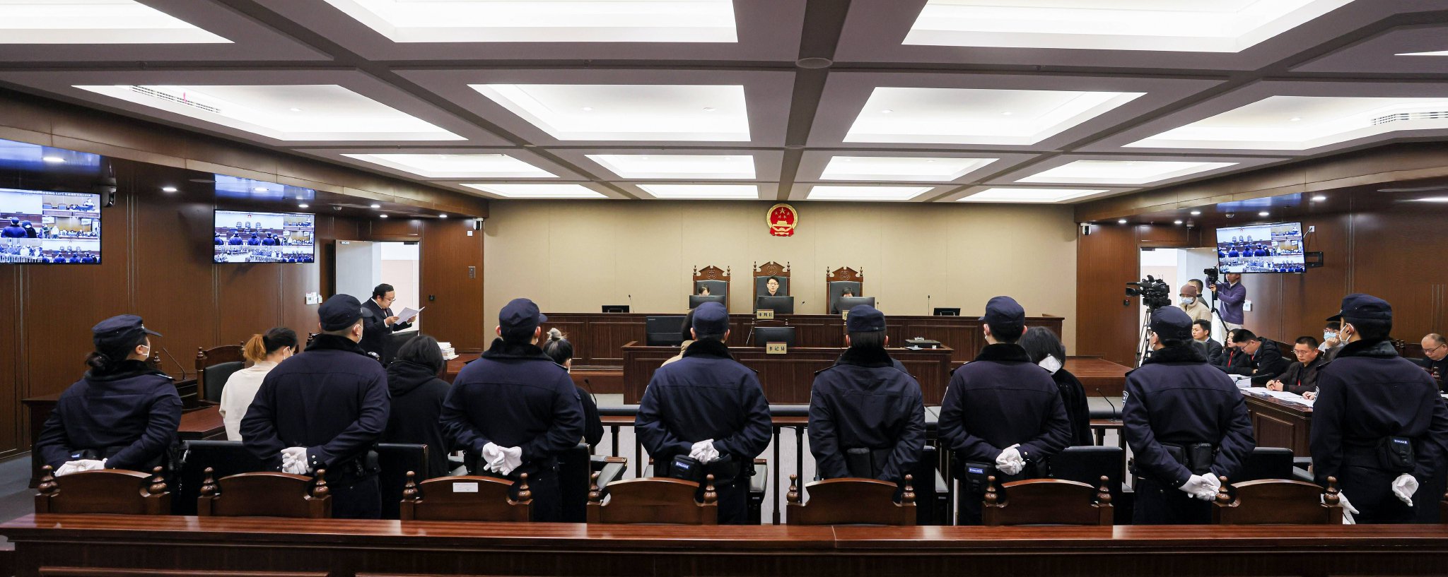 庭审现场 上海静安法院 供图