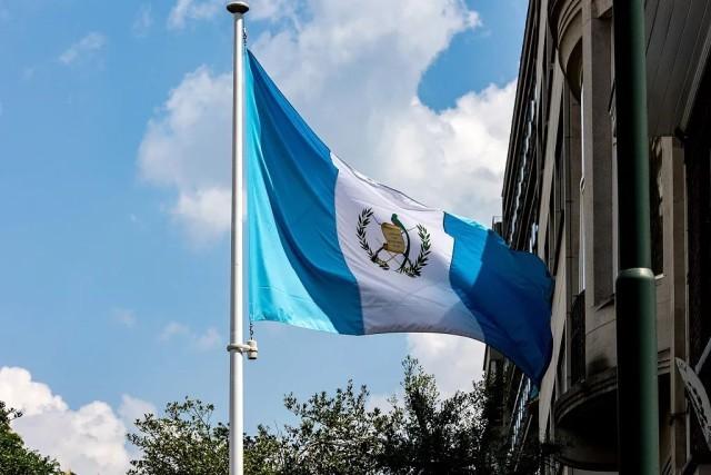 危地马拉国旗 资料图(视觉中国)