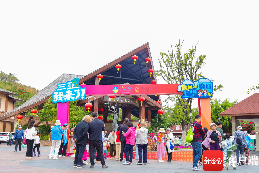 游客打卡鹿回头风景区。三亚旅文集团供图