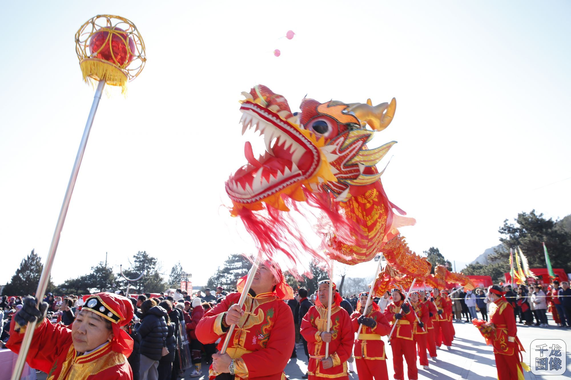 北京平谷丫髻山春节祈福庙会诚邀游客共享福文化