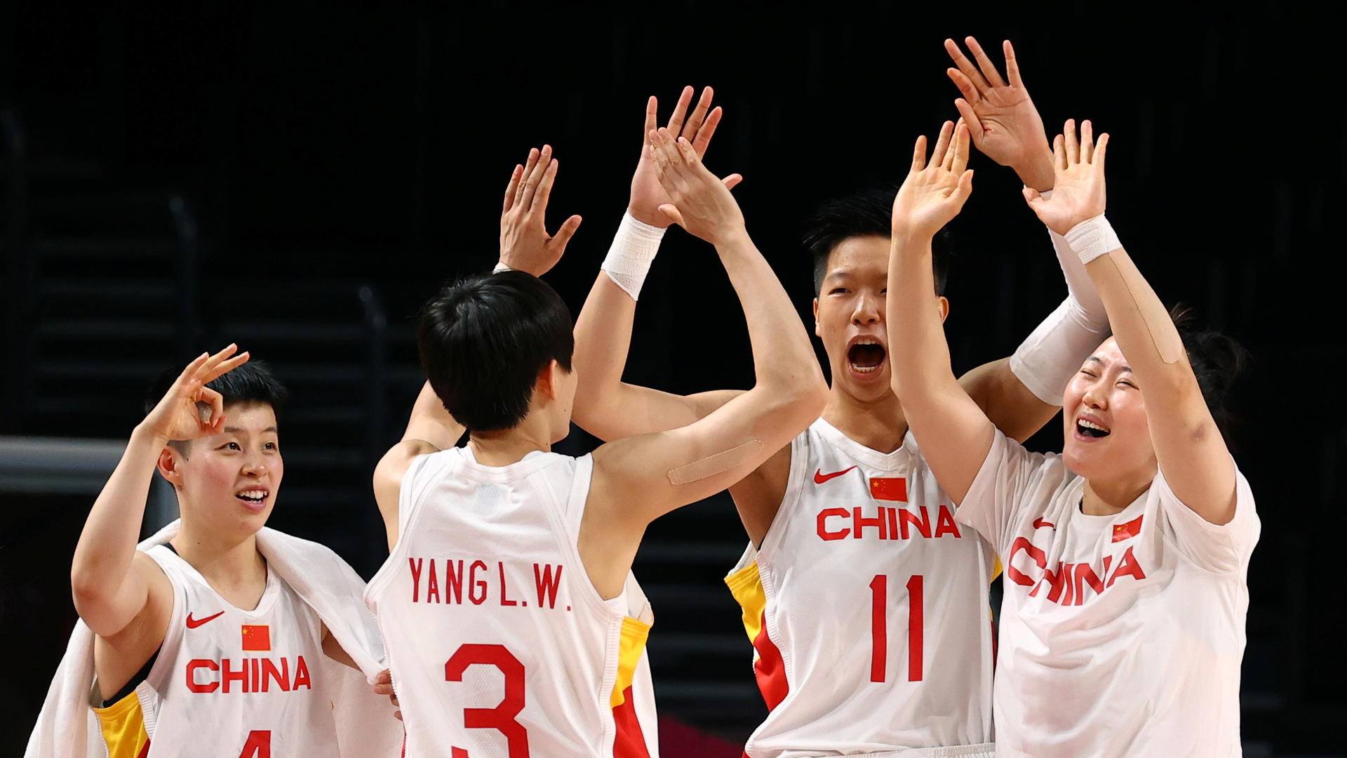 2021年东京奥运会，中国女篮在小组赛期间表现出色 图据IC photo