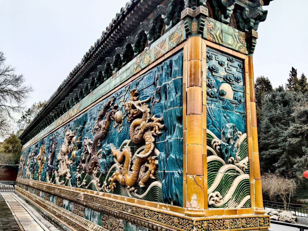 北京北海公园九龙壁 (北海公园供图)