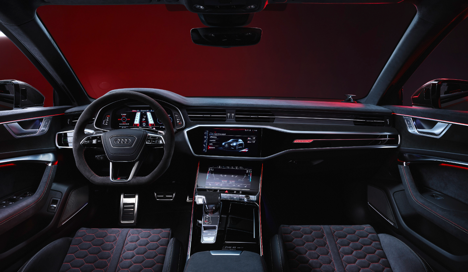 奥迪rs 6 avant gt内饰.奥迪供图 华龙网发