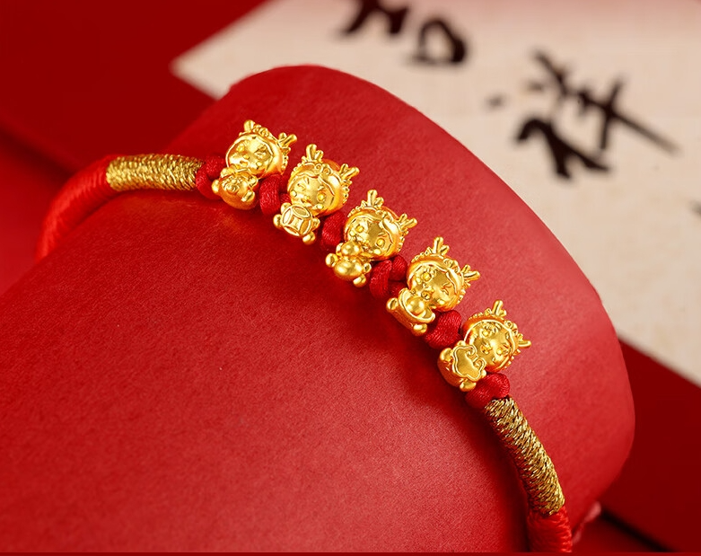 百元入手999足金手链,做工精致,寓意好,春节不打烊!