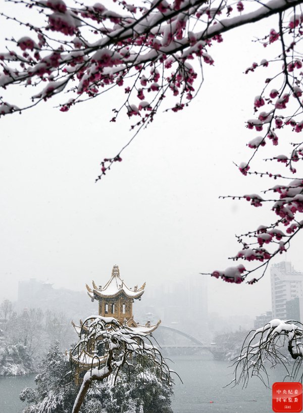 立春時節,貴州省銅仁市碧江區迎來降雪.