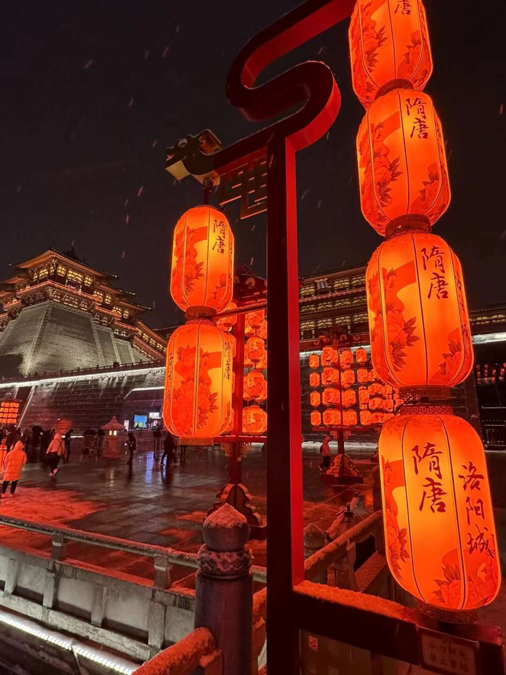 隋唐洛阳城夜景.未来网"新春走基层报道组"摄