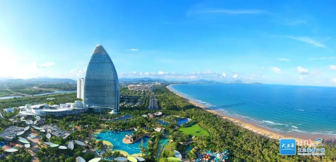 资料图:航拍三亚海棠湾酒店群.