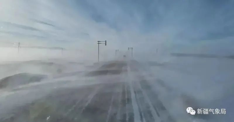风吹雪天气.来源:新疆气象局