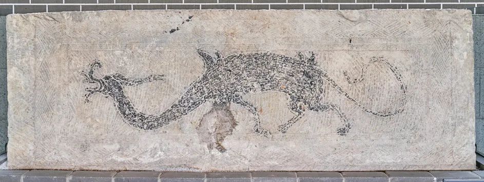 双翼应龙画像砖,汉.