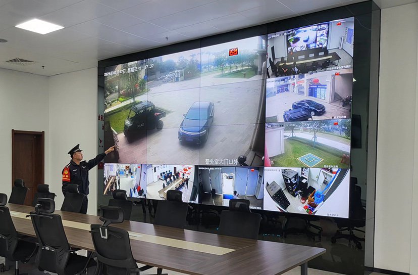 智慧安防系统监控画面.图片由警方提供
