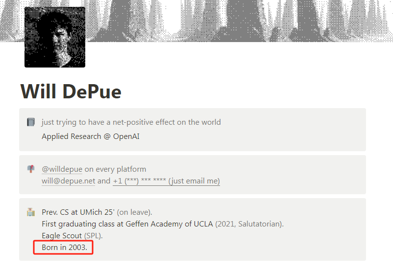 图片来源：Will DePue个人主页
