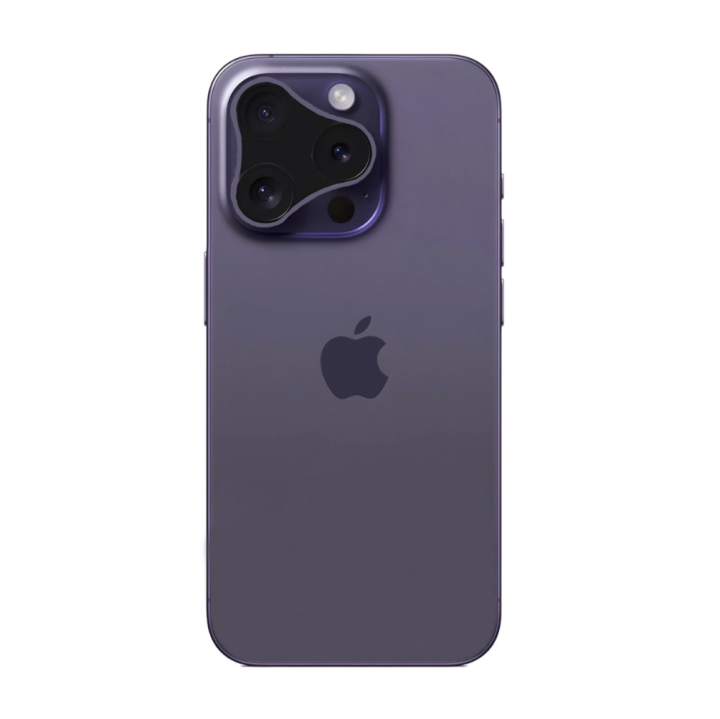 iphone16pro渲染图曝光摄像头模组像刮胡刀