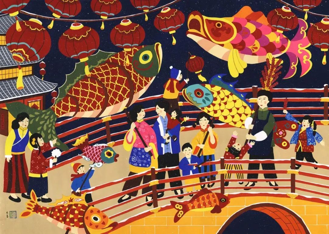 欢欢喜喜过大年|新年画描绘美好生活|年画_新浪财经_新浪网