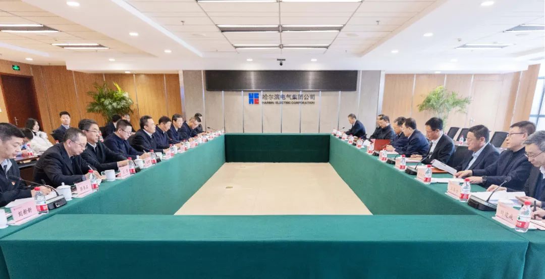 曹志安,黄伟会见哈尔滨市委书记于洪涛,市长张起翔一行