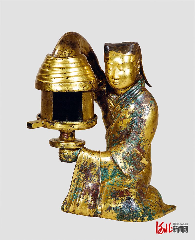 河北博物院"十大珍宝"之一——长信宫灯. 河北日报资料片
