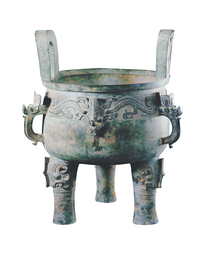 西周最大的圆鼎是陕西历史博物馆收藏的淳化大鼎,造型魁伟,深厚凝重