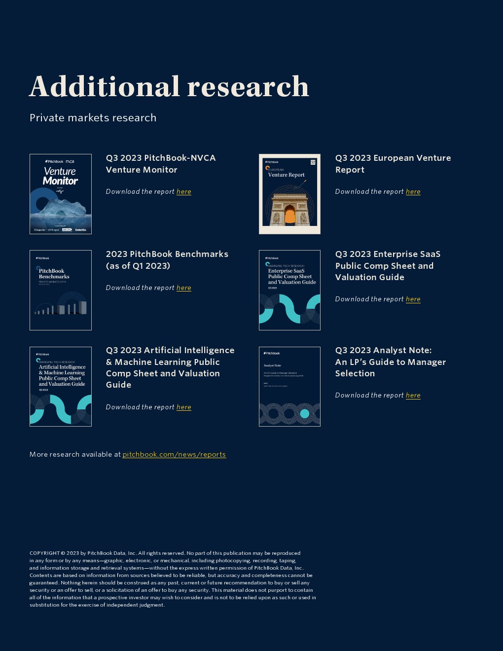 pitchbook2023年q3美国风险投资报告