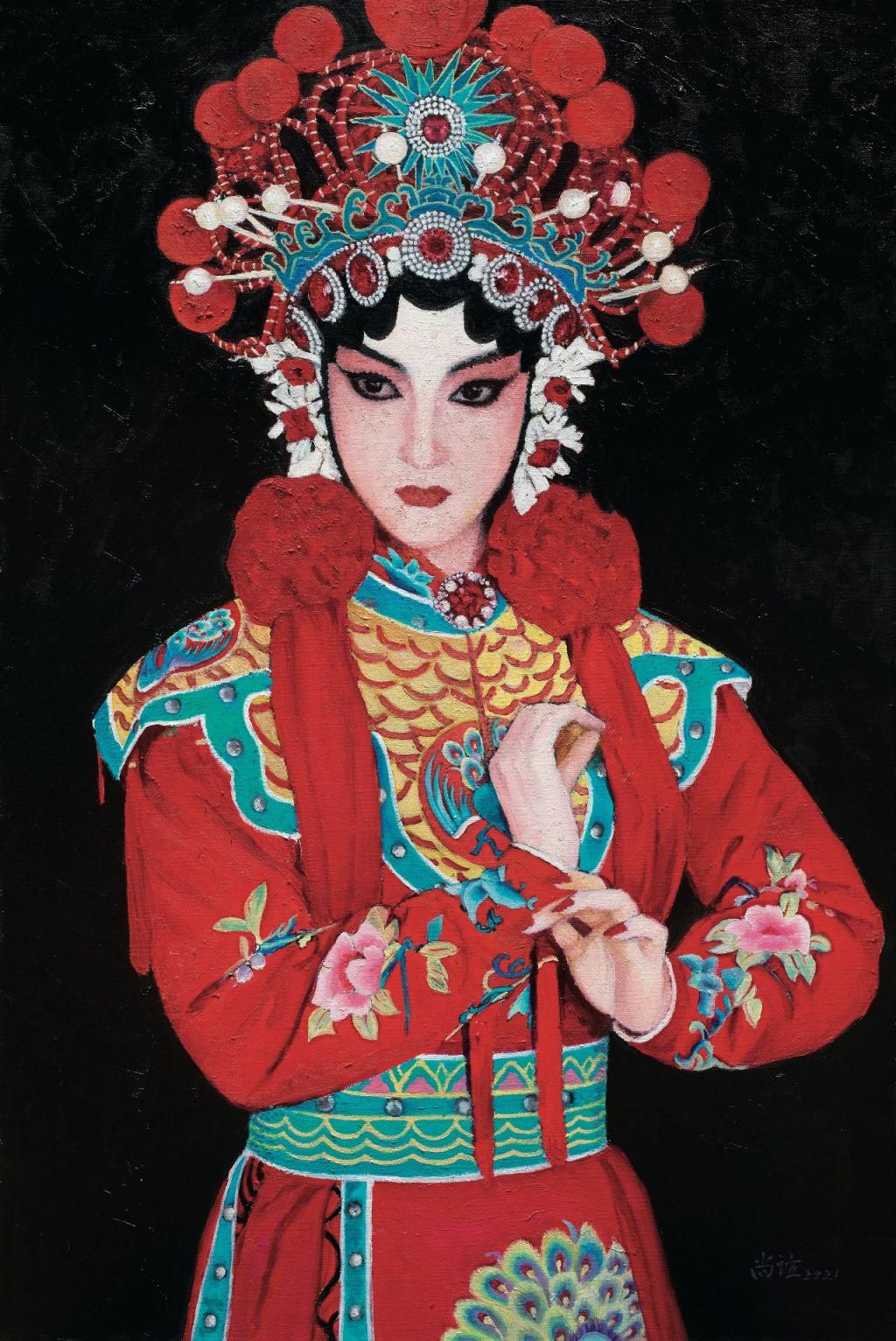 戏曲油画佳作齐聚一堂,国家大剧院展出"戏韵丹青"