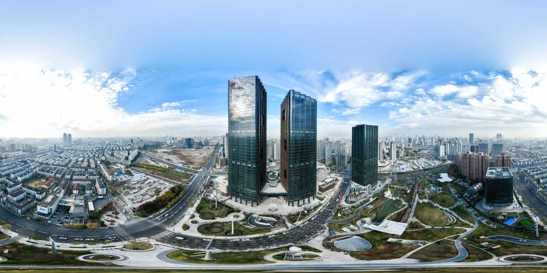 上海市普陀区海纳小镇数字化转型示范区。（资料图片）