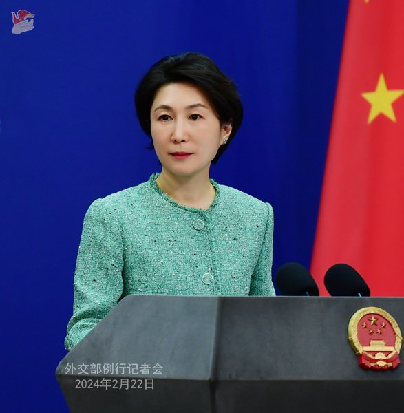 外交部发言人毛宁. 薛伟 摄